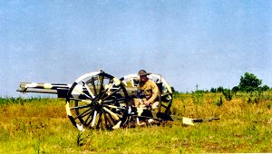 Ralph Lovett with 75mm mle 1897 "French 75mm"
